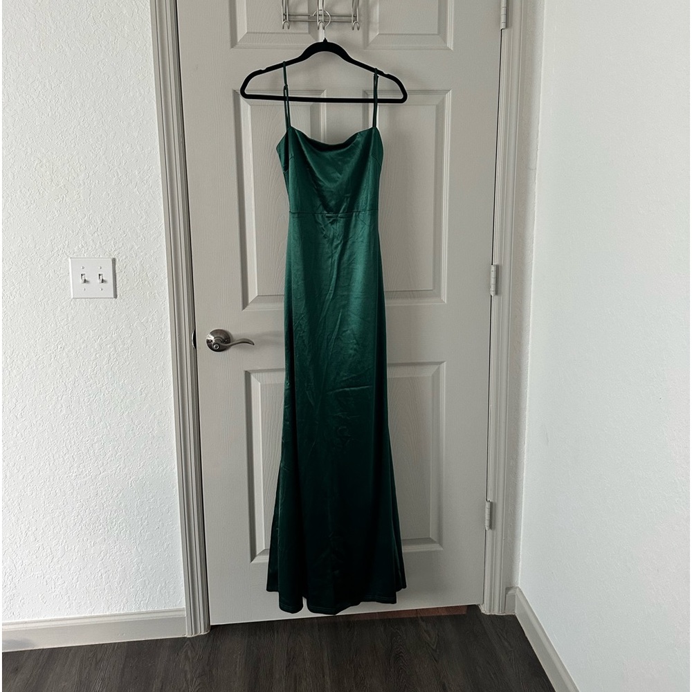 Long Green elegant dress